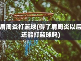 肩周炎打篮球(得了肩周炎以后还能打篮球吗)