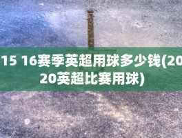 15 16赛季英超用球多少钱(2020英超比赛用球)