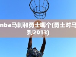 nba马刺和勇士哪个(勇士对马刺2013)