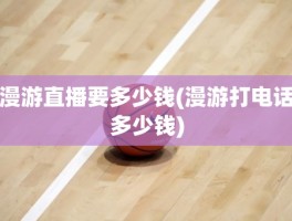 漫游直播要多少钱(漫游打电话多少钱)