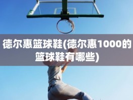 德尔惠篮球鞋(德尔惠1000的篮球鞋有哪些)