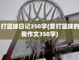 打篮球日记350字(爱打篮球的我作文350字)