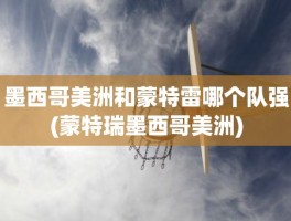 墨西哥美洲和蒙特雷哪个队强(蒙特瑞墨西哥美洲)