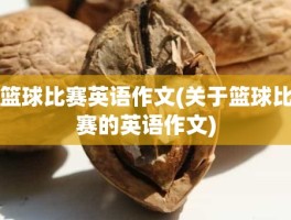 篮球比赛英语作文(关于篮球比赛的英语作文)