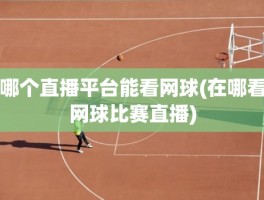 哪个直播平台能看网球(在哪看网球比赛直播)
