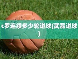 c罗连续多少轮进球(武磊进球)