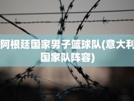 阿根廷国家男子篮球队(意大利国家队阵容)