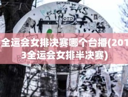 全运会女排决赛哪个台播(2013全运会女排半决赛)