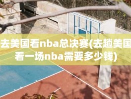 去美国看nba总决赛(去趟美国看一场nba需要多少钱)