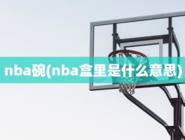 nba碗(nba盒里是什么意思)