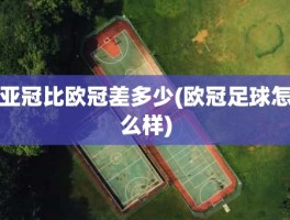 亚冠比欧冠差多少(欧冠足球怎么样)