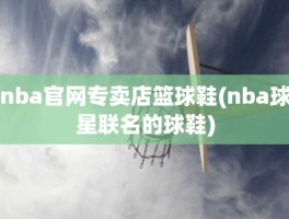 nba官网专卖店篮球鞋(nba球星联名的球鞋)