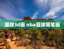 篮球3d画 nba篮球简笔画