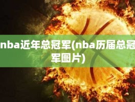 nba近年总冠军(nba历届总冠军图片)