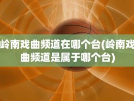 岭南戏曲频道在哪个台(岭南戏曲频道是属于哪个台)