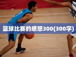 篮球比赛的感想300(300字)