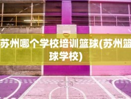 苏州哪个学校培训篮球(苏州篮球学校)