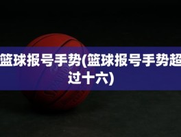 篮球报号手势(篮球报号手势超过十六)