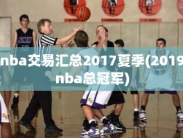 nba交易汇总2017夏季(2019nba总冠军)