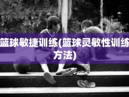 篮球敏捷训练(篮球灵敏性训练方法)