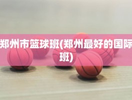 郑州市篮球班(郑州最好的国际班)