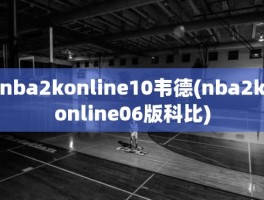 nba2konline10韦德(nba2konline06版科比)