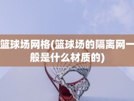 篮球场网格(篮球场的隔离网一般是什么材质的)