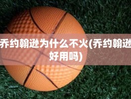 乔约翰逊为什么不火(乔约翰逊好用吗)