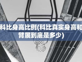 科比身高比例(科比真实身高和臂展到底是多少)