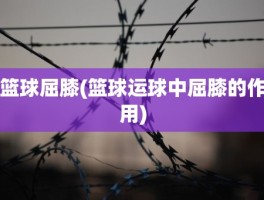 篮球屈膝(篮球运球中屈膝的作用)