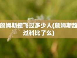 詹姆斯撞飞过多少人(詹姆斯超过科比了么)