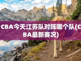 CBA今天江苏队对阵哪个队(CBA最新赛况)