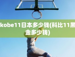 kobe11日本多少钱(科比11黑金多少钱)