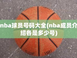 nba球员号码大全(nba成员介绍各是多少号)