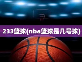 233篮球(nba篮球是几号球)