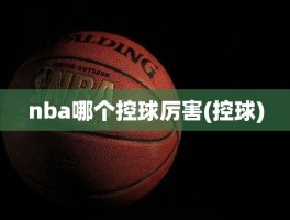 nba哪个控球厉害(控球)