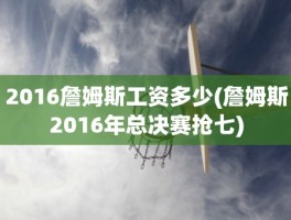 2016詹姆斯工资多少(詹姆斯2016年总决赛抢七)