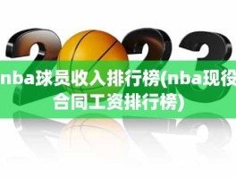 nba球员收入排行榜(nba现役合同工资排行榜)