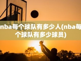 nba每个球队有多少人(nba每个球队有多少球员)