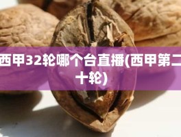 西甲32轮哪个台直播(西甲第二十轮)