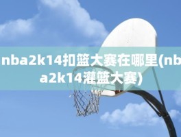 nba2k14扣篮大赛在哪里(nba2k14灌篮大赛)