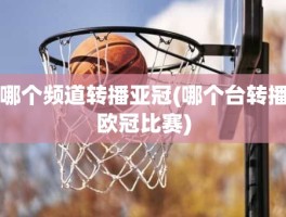 哪个频道转播亚冠(哪个台转播欧冠比赛)