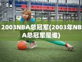 2003NBA总冠军(2003年NBA总冠军是谁)