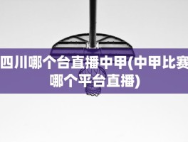 四川哪个台直播中甲(中甲比赛哪个平台直播)