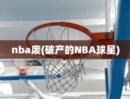 nba废(破产的NBA球星)