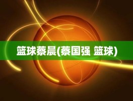 篮球蔡晨(蔡国强 篮球)