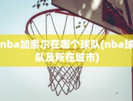 nba加索尔在哪个球队(nba球队及所在城市)