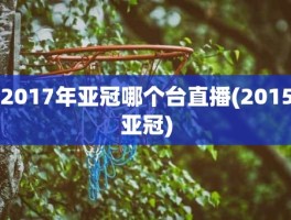 2017年亚冠哪个台直播(2015亚冠)