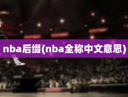 nba后缀(nba全称中文意思)