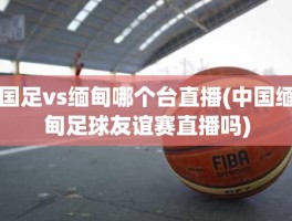 国足vs缅甸哪个台直播(中国缅甸足球友谊赛直播吗)